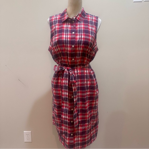 J. Crew Plaid Button Down Dress - Picture 4 of 10